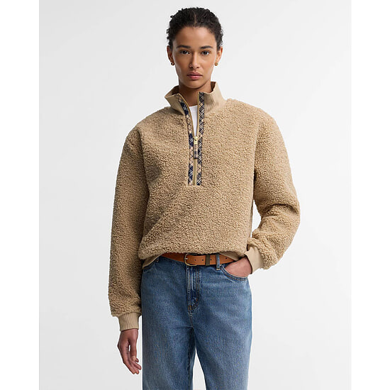 Dames Fleece Fawne Warm Trench 