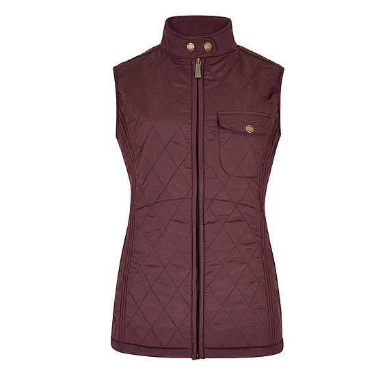 Dames gilet Rathdown currant 1