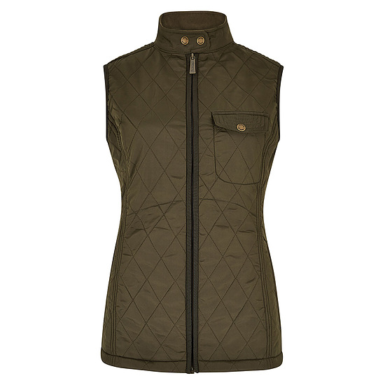 Dames gilet Rathdown olive 1