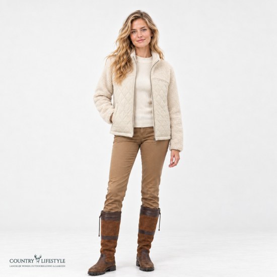 Dames jasje Fleece Ami Ecru
