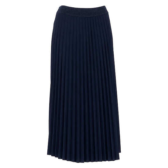 Dames Plisse Rok Marine