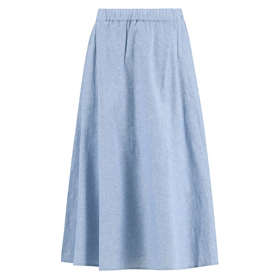 Afbeelding Dames Rok Midi Sutton Light Chambray 1 van Barbour