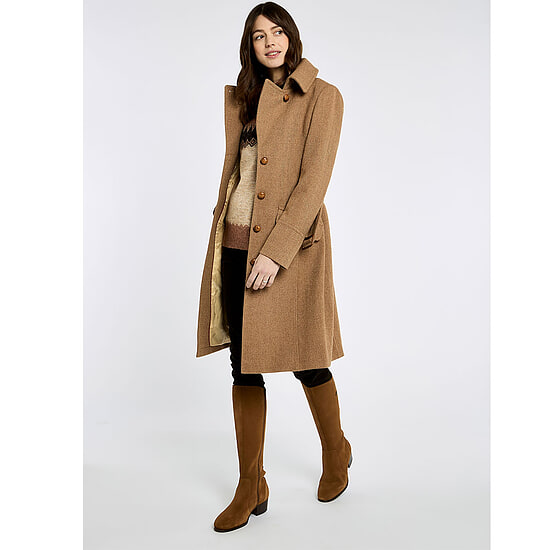 Afbeelding Dames Tweed Coat Brookvale Camel Twill 2