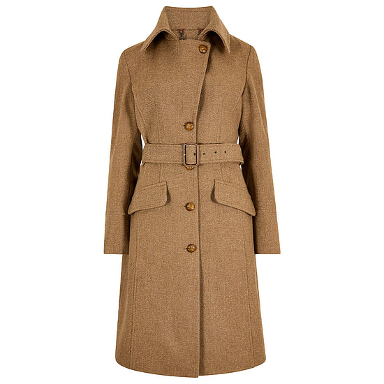 Afbeelding Dames Tweed Coat Brookvale Camel Twill 6