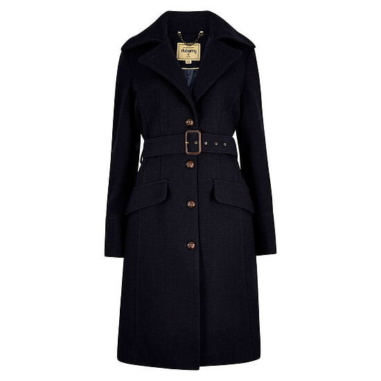 Dames Tweed Coat Brookvale French Navy