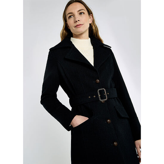 Afbeelding Dames Tweed Coat Brookvale French Navy 3