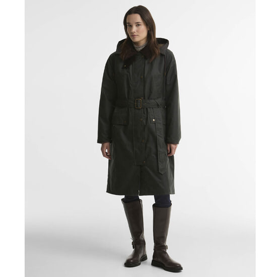 Dames waxjas Antoinette Sage/ Classic