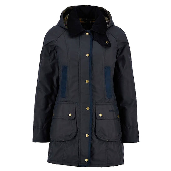 Afbeelding Dames waxjas Bower Navy 1