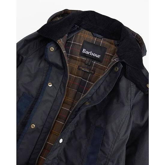Afbeelding Dames waxjas Bower Navy 3