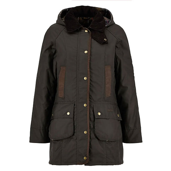 Afbeelding Dames waxjas Bower Olive 1