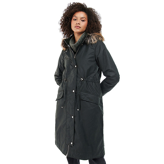 Afbeelding Dames waxjas Lorelie Sage 2