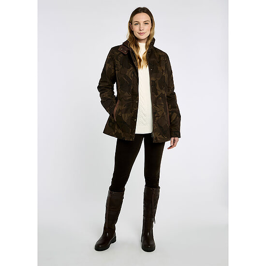 Afbeelding Dames waxjas Mountrath LTD Brown Camo 2