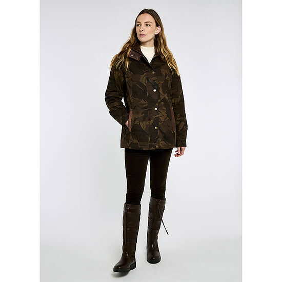 Afbeelding Dames waxjas Mountrath LTD Brown Camo 3