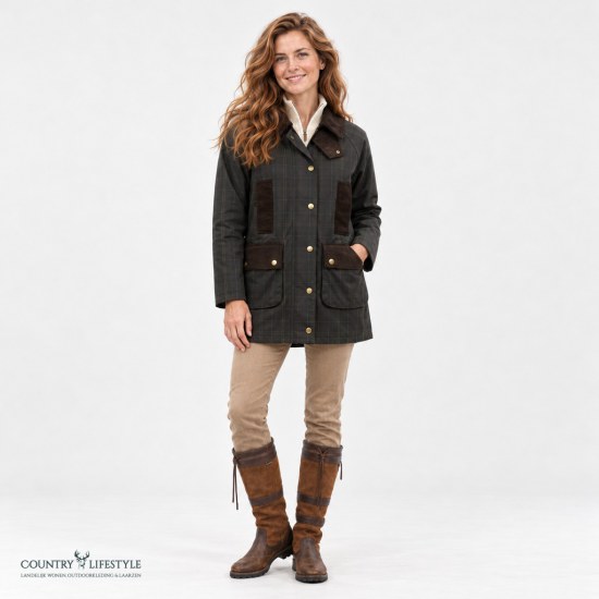 Dames waxjas Reimagined Icons Modern Beaufort Olive