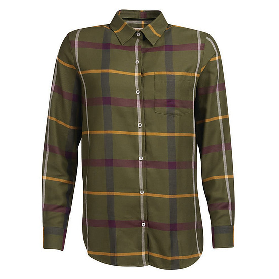 Damesblouse Oxer Check olive 1