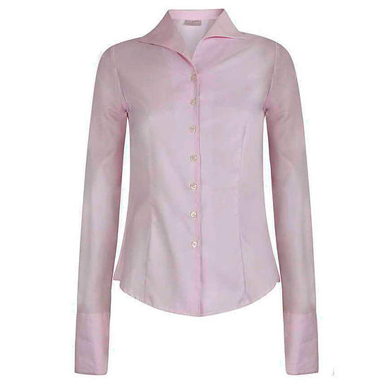 Damesblouse Tulip Herringbone roze 1