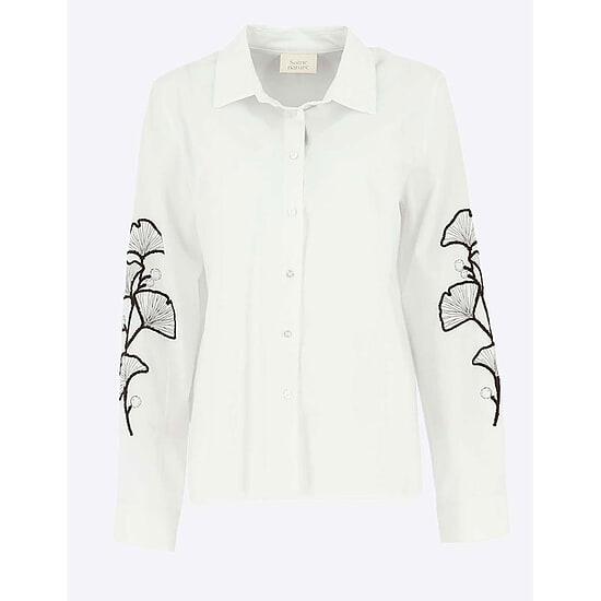 Damesblouse Vera met motief Blanc Brun
