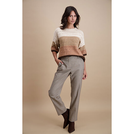 Damesbroek Eveline Marron Beige