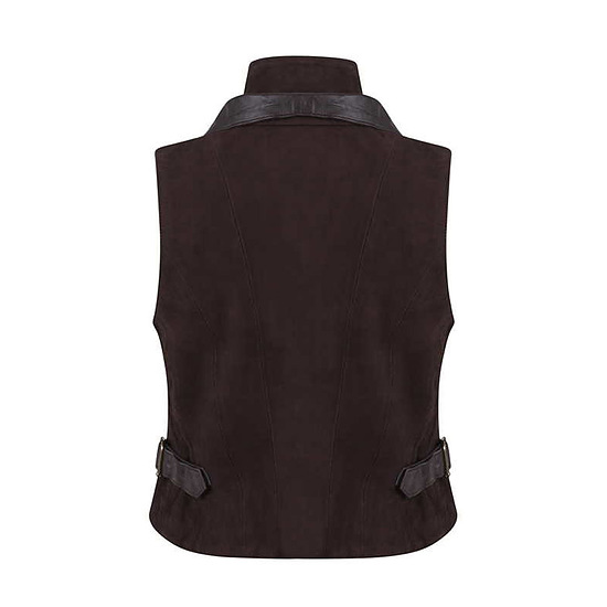 Afbeelding Damesgilet Double Waistcoat brown 2