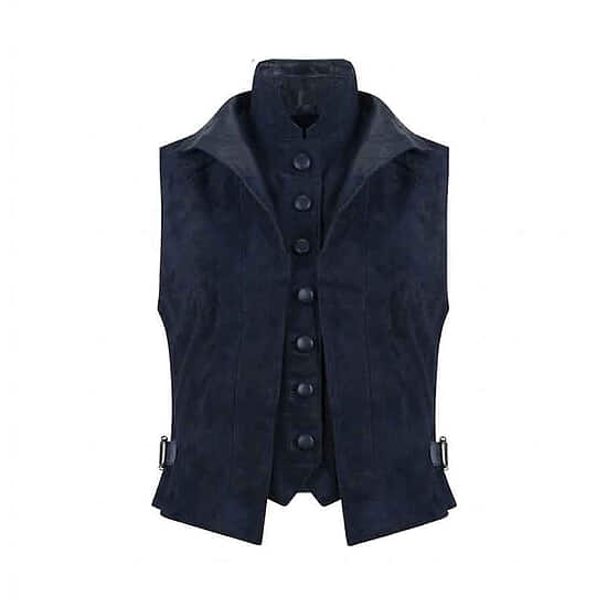 Damesgilet double waistcoat navy
