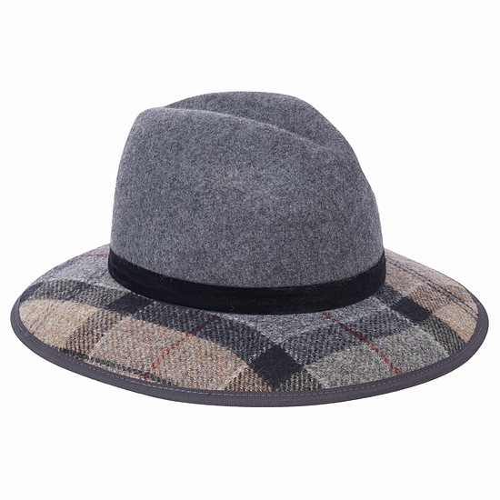 Dameshoed Thornhill Fedora Grijs 1