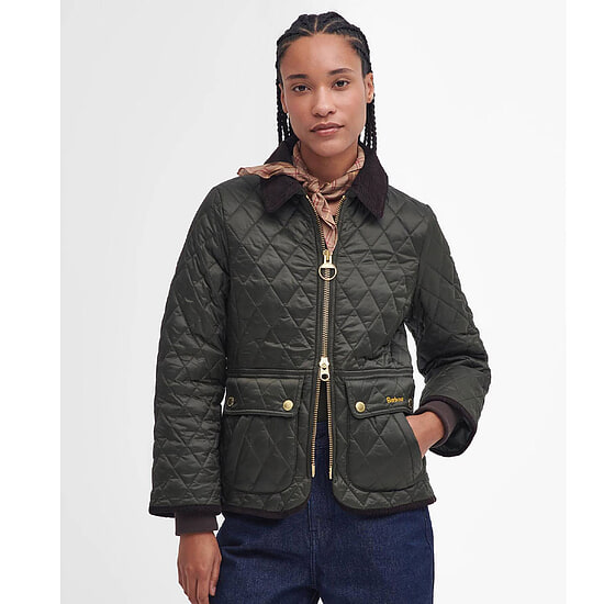Damesjas Quilted Beadnell Sage/ Ancient