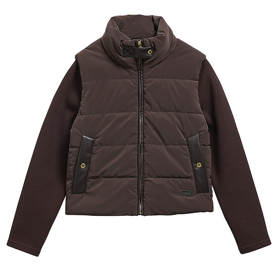 Damesjas Quilted Sweat Balaton Faux Velvet