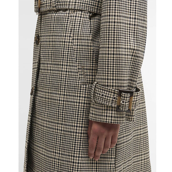 Afbeelding Damesjas Showerproof Maia Olive Prince of Wales 5 van Barbour