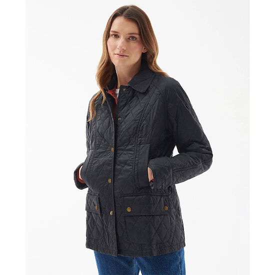 Damesjas Summer Beadnell Quilt Black