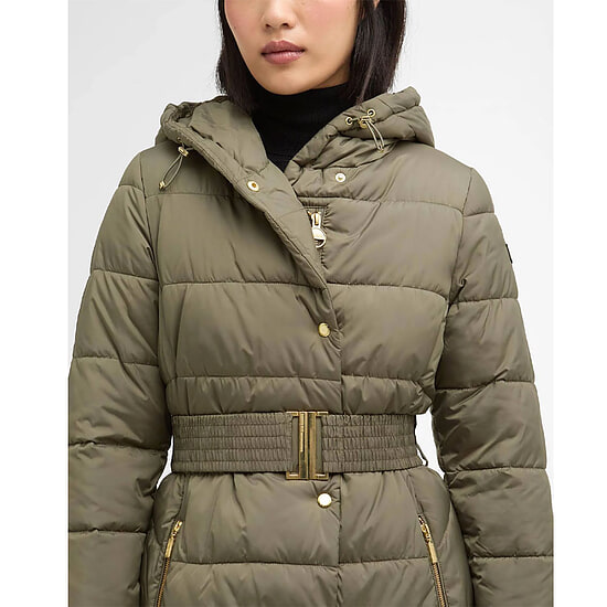 Afbeelding Damesjas Track Line Puffer Dusky Khaki 3