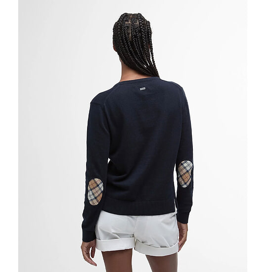 Afbeelding Damestrui Bredon Cardigan Navy/Hessian 3