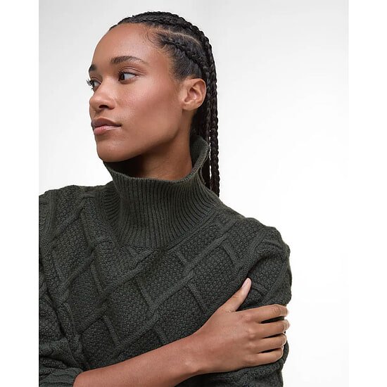 Afbeelding Damestrui Burne roll neck Olive 3