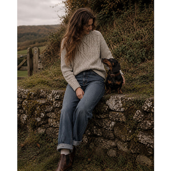 Damestrui Chunky Fishermens wol Mull