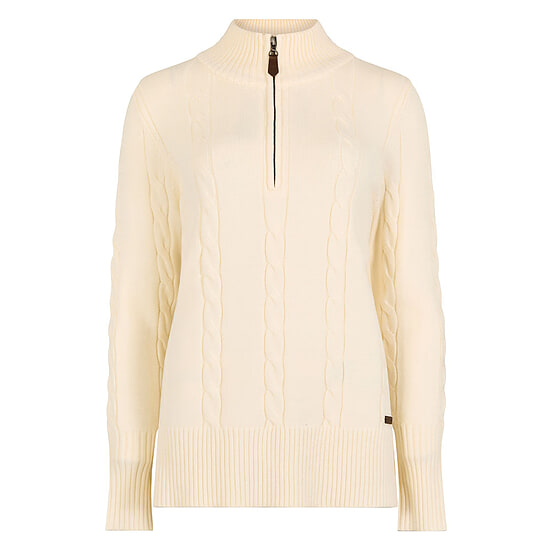 Damestrui half zip Burtonpoint Chalk