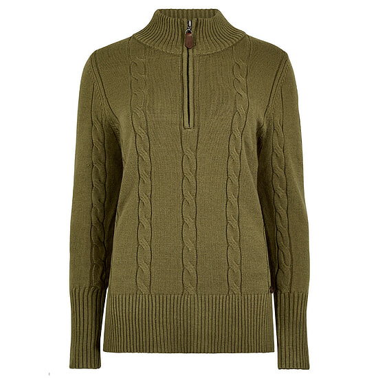 Damestrui half zip Burtonpoint Dusky Green