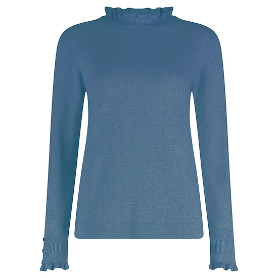Damestrui Mock Neck Blue Ashes mel