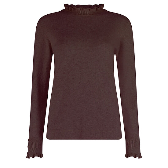 Damestrui Mock Neck Coffee Mel