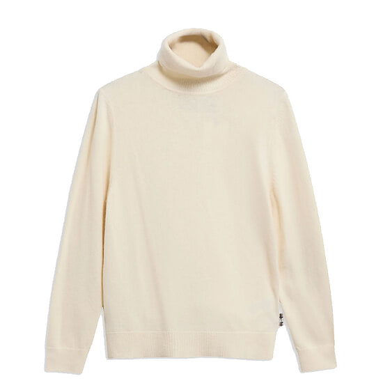 Damestrui Pendle Roll Collar Ecru/ Birchwood