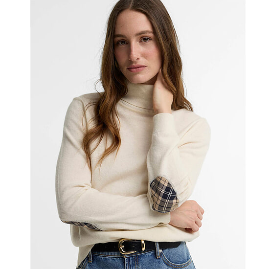 Damestrui Pendle Roll Collar Ecru/ Birchwood