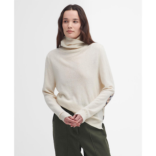 damestrui Pendle roll collar Ecru/ Hessian