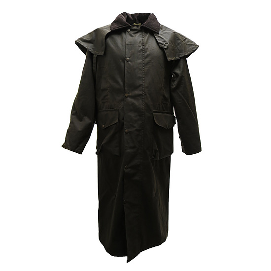 Deluxe wax cape olive 1