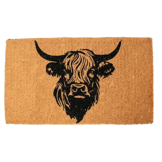 Deurmat Kokos handgeweven Hooglander 1