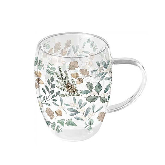 Dubbelwandig glas Leaves 0,35L 1