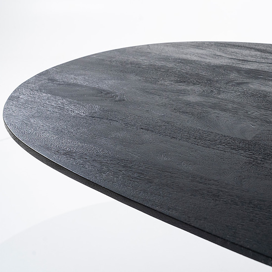 Eettafel Aron ovaal 200x110cm zwart 4