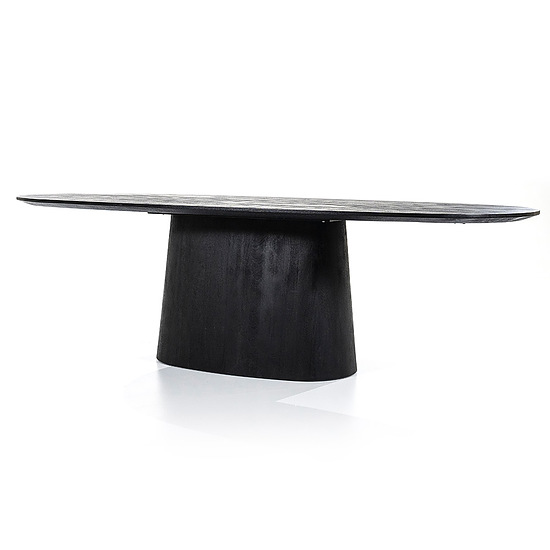 Eettafel Aron ovaal 250x110cm zwart 2