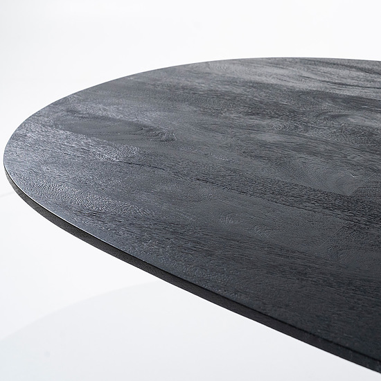 Eettafel Aron ovaal 300x110cm zwart 3