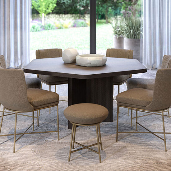 eettafel Tortona hexagon 2