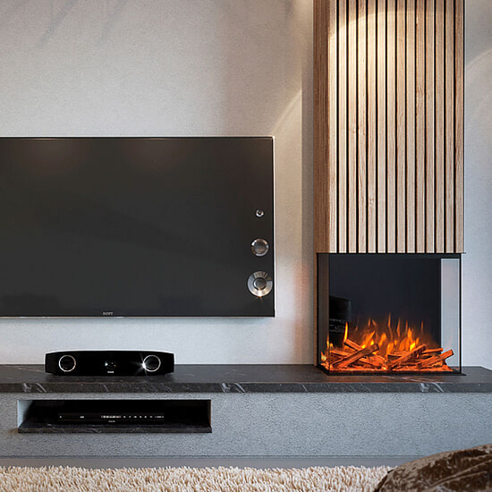 Elektrische inbouwhaard Fair Fires Tru Vizion Pano 700 Driezijdig 1