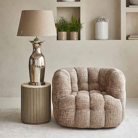 Fauteuil Arosa Swivel Taupe 4