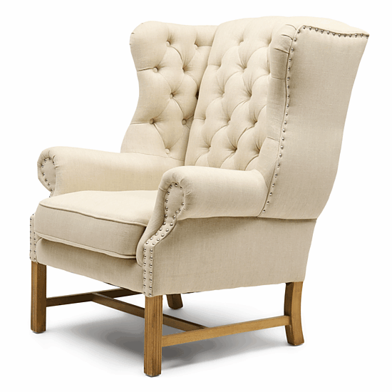Fauteuil Franklin Park  linnen flax 1